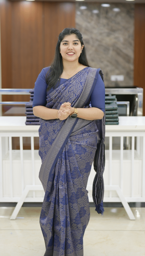 BROCADE SEMI SILK SAREE M158